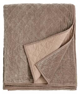 Nordal - Velvet quilt, beige, bed spread