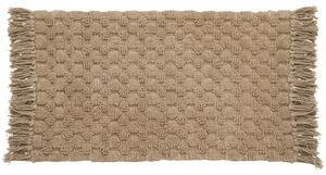 Nordal - LUNA bath rug w/fringes, light brown