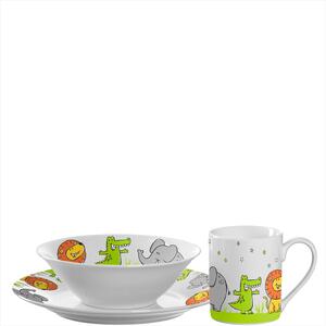 Leonardo - Bambini Set 3 delar Glas, Tallrik, Skål