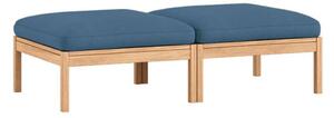 MOEBE - 2 Seater Daybed - The MOEBE Modular Sofa - Daybed - Field 733 / Oak - H43 x W146 x D73 cm