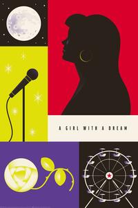 Konsttryck A Star Is Born - Girl with a dream, (26.7 x 40 cm)
