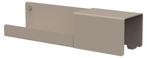 Hylla Sommardopp med Krokar S 37x9 cm 3 Hängare Beige Höger