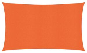 Solsegel 160 g/m² rektangulär orange 4x7 m HDPE