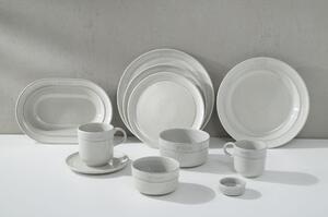 Staub Dining Line Tallrik plan 20 cm, Ceramic, White Truffle