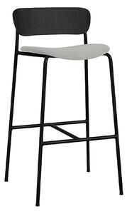 &Tradition - Pavilion AV10 - Black Lacquered Oak - Fabric cat.2 - Fiord 151 - Barstolar - Anderssen & Voll - Metall/Trä