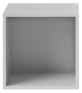 Muuto - Stacked 2.0 Light Grey Medium Backboard - Hyllor & Hyllsystem - Julien De Smedt - Grå - MDF