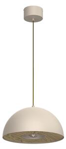 Ljuskrona med textilsladd ELGUND 1xE27/15W/230V diameter 35 cm beige