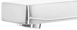 Tvättställskran Silver Kromad Metall Badrumsblandare Modern Beliani