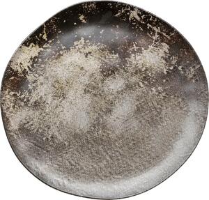 KARE DESIGN Savanne desserttallrik, organisk - brun/grå matt keramik