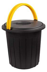 Eco Solution - Avfallskärl med lock 16L - Gul