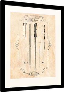 Inramad poster Harry Potter - The Wand