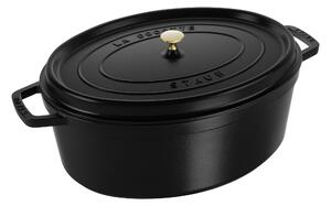 Staub La Cocotte Gryta 41 cm / 12 l, Oval, Svart, Gjutjärn