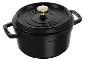 Staub La Cocotte Gryta 20 cm / 2,2 l, Rund, Svart, Gjutjärn