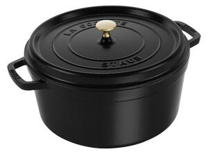 Staub La Cocotte Gryta 30 cm / 8,4 l, Rund, Svart, Gjutjärn