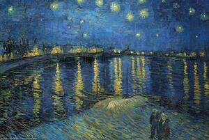 Poster, Affisch Starry Night over the Rhone, Vincent van Gogh