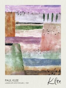 Bildreproduktion Landscape with Poplars (1929), Paul Klee