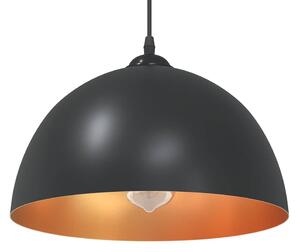 Pendellampa 2 st höjdjusterbar E27 svart Ø 30 cm metall