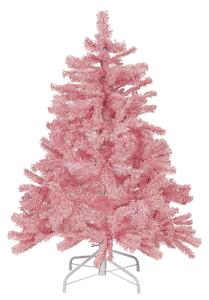 Konstgjord julgran Rosa Syntetmaterial 120 cm Metallfot Traditionell juldekoration Beliani