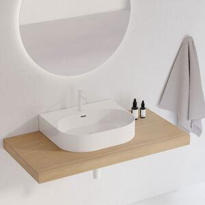 Ravak Tvättställ Ceramic Slim Vit Blank Oval 55 cm