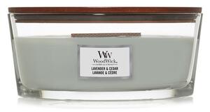 WoodWick - Sprakande doftljus, Lavendel & Cedar, Oval