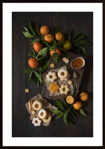 Mandarin Linzer Cookies Poster