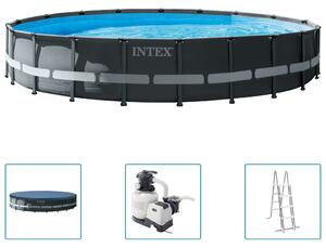 INTEX Pool med tillbehör Ultra XTR Frame rund 610x122 cm