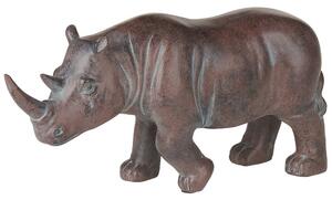 Dekorationsfigur noshörning brun GORKHA Beliani