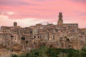 Fotografi Stone houses of Pitigliano at sunrise,, Roberto Moiola / Sysaworld