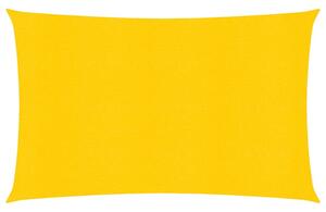 Solsegel 160 g/m² rektangulär gul 5x7 m HDPE