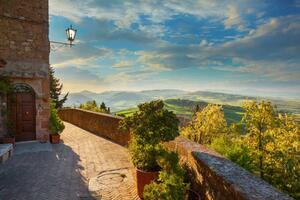 Fotografi Landscape in Tuscany, view from the, Peter Zelei Images