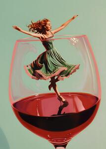 Illustration Wine Dance, Andreas Magnusson