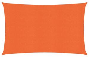 Solsegel 160 g/m² rektangulär orange 3x5 m HDPE