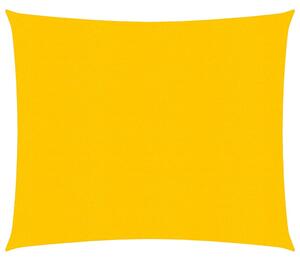 Solsegel 160 g/m² fyrkantig gul 4x4 m HDPE