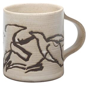 Ferm Living - Vuelo Mug - Mugg - Cream - W11.5 x D8.3 x H9 CM