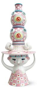 Bjørn Wiinblad - Lady with - Vas - Pink - H50 x D22 cm