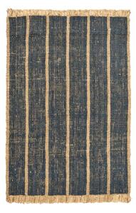 Ferm Living - Athens Stripes Rug - Mattor - 170 x 240 - Natural/Ink Blue - W170 x D2 x H240 cm