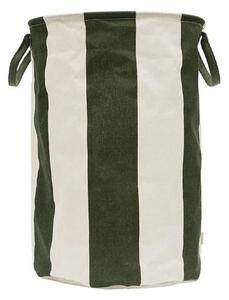 OYOY LIVING - Kara Storage - Tvättkorg - Dark Green - L38 x W38 x H54