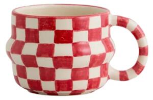 Nordal - Ysia Cup - Mugg - Red/ivory - 7.5 x 12.5 x 0 cm
