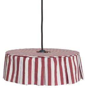 Nobodinoz - Pendant Lampshade 40cm Vibes - Barnlampa - Maroon stripes - 40 x 40 x 12 cm