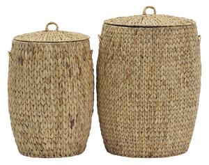 House doctor - HDLaun, Set of 2 - Korg - Natural - S:, h: 57 cm, dia: 37 cm, L:, h: 64 cm, dia: 45 cm