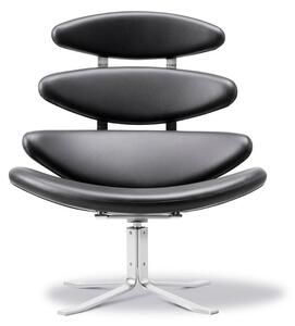 Fredericia Furniture - Corona Chair 5000 by By Poul M. Volther - Fåtölj - Omni 301 Black - W88 x D82 x H97 x SH42 cm