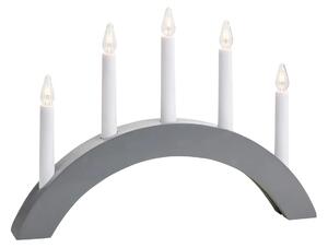 Atle Adventsljusstake Grå