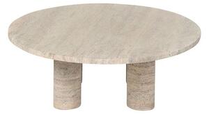 Blomus - Volos Coffee Table - Soffbord - Round - Travertine - H26 x Ø75 cm