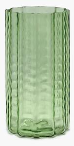 Serax - Vase 01 Waves - Vas - Green Transparant 02 - Ø15 x H28 cm