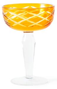 Polspotten - Cuttings Coupe Glasses - Cocktailglas - Yellow - Ø10 x H14,5 (155ml)
