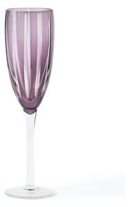 Polspotten - Cuttings Champagne Glass - Champagneglas - Purple - Ø5,5 x H24 (230 ml)
