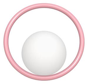 Swedish Ninja - Hula Hoop Wall Lamp - Hardwired - Vägglampa - Bubblegum Pink - W33 x D17 x H31cm