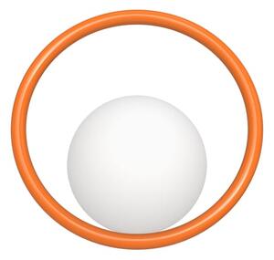 Swedish Ninja - Hula Hoop Wall Lamp - Hardwired - Vägglampa - Zesty Orange - W33 x D17 x H31cm