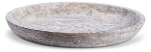 Wabi Sabi - Hyben platter - Dekorativ skål - Large / Travertine Silver - Ø40 x H5 cm