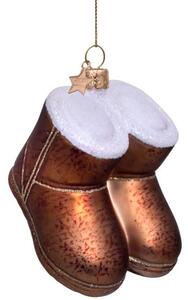 Vondels - Ornament Glass Brown Suede Boots - Julkula - Brown - H7 cm